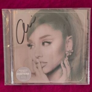 Ariana Grande Signed Positions Album - Black and White